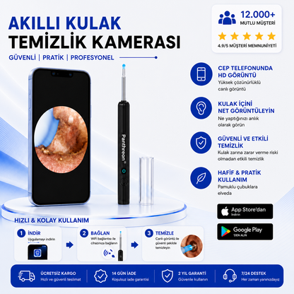 HD Kameralı Kulak Temizleme Cihazı | Doktor Onaylı